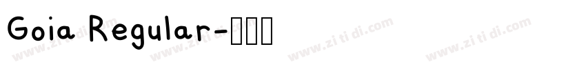 Goia Regular字体转换
